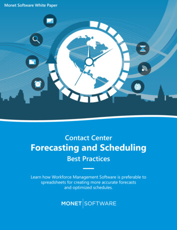 Contact Center Forecasting And Scheduling