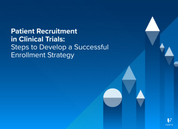 Patient Recruitment In Clinical Trials: Steps To Develop A . - OHSU
