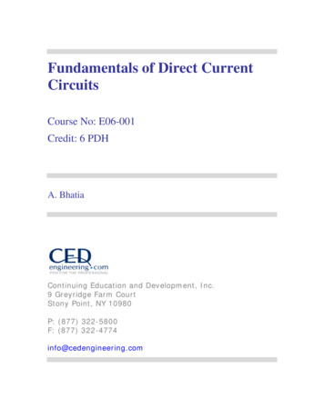 Fundamentals Of Direct Current Circuits - CED Engineering