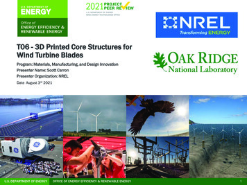 T06 - 3D Printed Core Structures For Wind Turbine Blades
