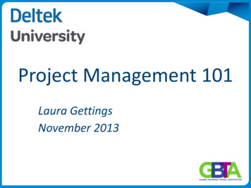 Project Management 101 - Gbtacpc 
