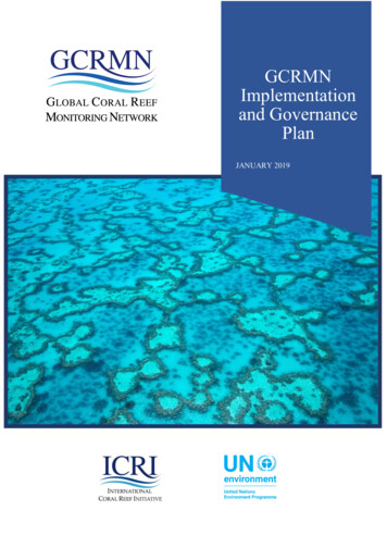 GCRMN Implementation And Governance Plan