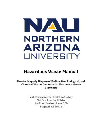 Generators Hazardous Waste Manual - In.nau.edu