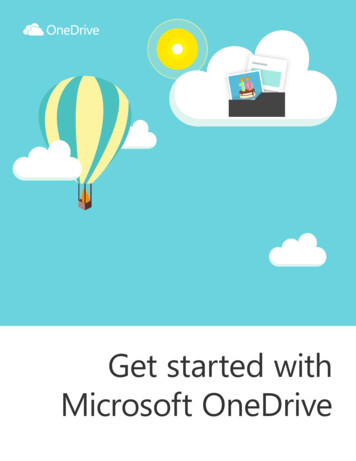 Getting Started With OneDrive - .microsoft 