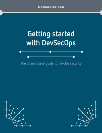 Getting Started With DevSecOps - Opensource 