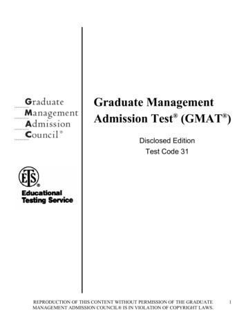 Graduate Management Admission Test (GMAT