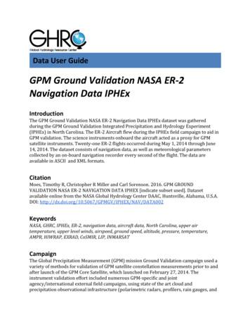 GPM Ground Validation NASA ER-2 Navigation Data IPHEx