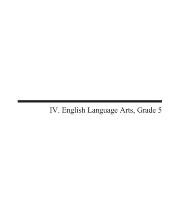 IV. English Language Arts, Grade 5