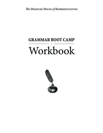 GRAMMAR BOOT CAMP Workbook