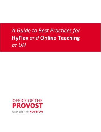 A Guide To Best Practices For - University Of Houston