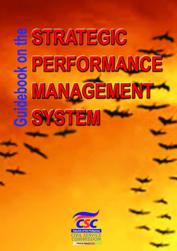 Guidebook On The Strategic Performance Management