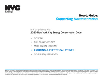How-to Guide: Supporting Documentation - New York City