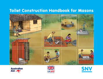 Toilet Construction Handbook For Masons