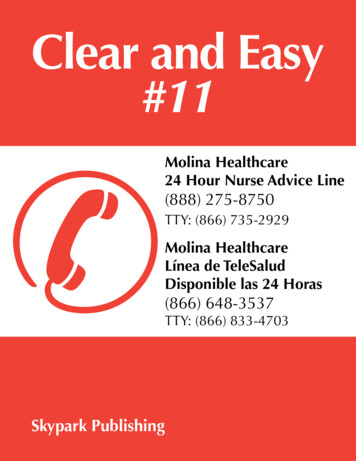 Clear And Easy #11 - Molina Healthcare
