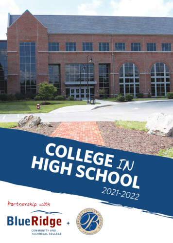 Partnership With - Blue Ridge Community And Technical College