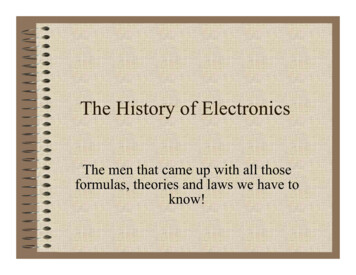 History Of Electronics Electricity [Read-Only]