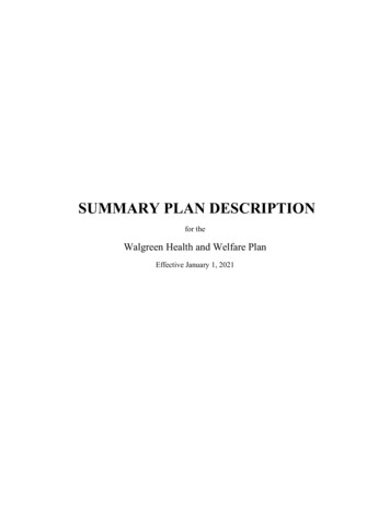 Walgreen Health And Welfare Plan