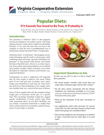 Publication HNFEP Popular Diets