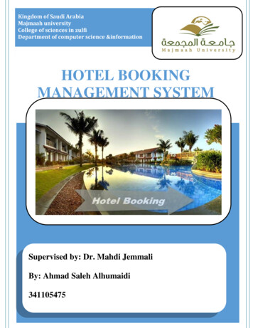 Hotels Booking Management System