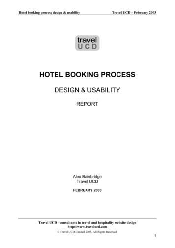HOTEL BOOKING PROCESS - TourCMS