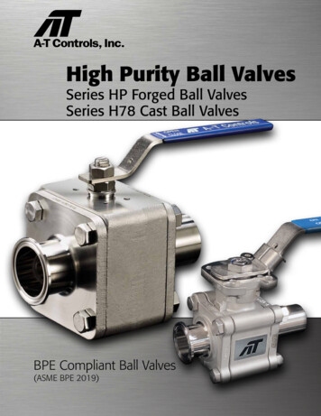 High Purity Ball Valves - A-T Controls