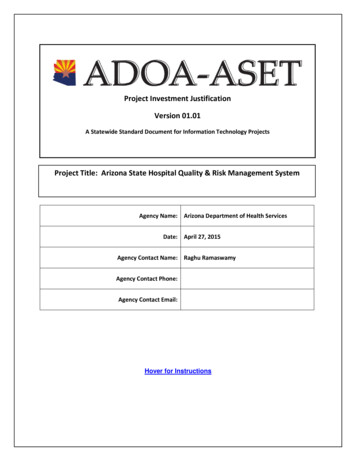 Arizona State Hospital Quality & Risk Management System