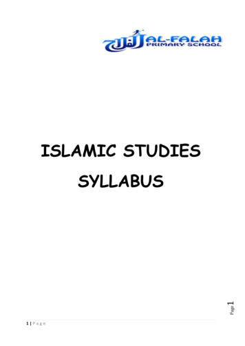 ISLAMIC STUDIES SYLLABUS