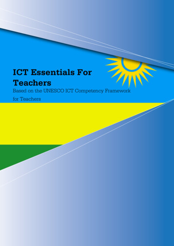 ICT Essentials For Teachers - UNESCO