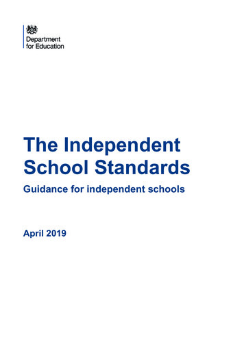 The Independent School Standards - GOV.UK