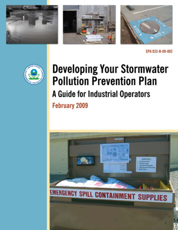 Developing Your Stormwater Pollution Prevention Plan: A Guide For .