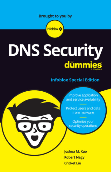 Infoblox EBook DNS Security For Dummies