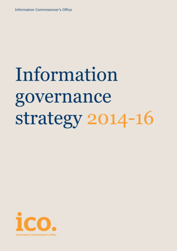Information Governance Strategy 2014-16 - ICO