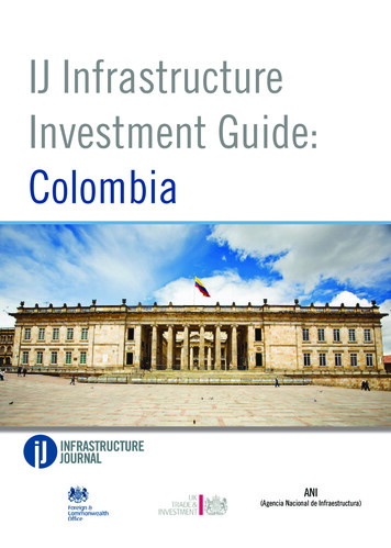 IJ Infrastructure Investment Guide: Colombia - World Bank