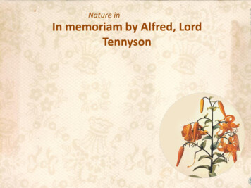 Nature In In Memoriam By Alfred, Lord Tennyson