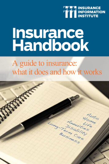 Insurance Handbook - Insurance Information Institute
