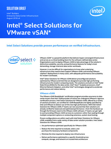 Intel Select Solutions For VMware VSAN*