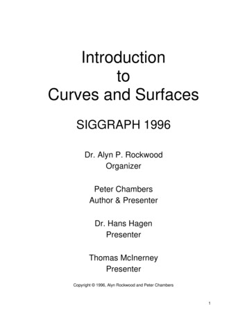 Introduction To Curves And Surfaces