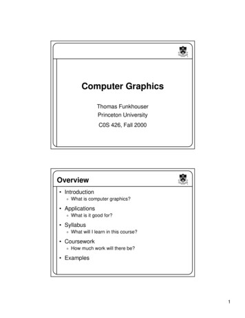 Computer Graphics - Princeton University