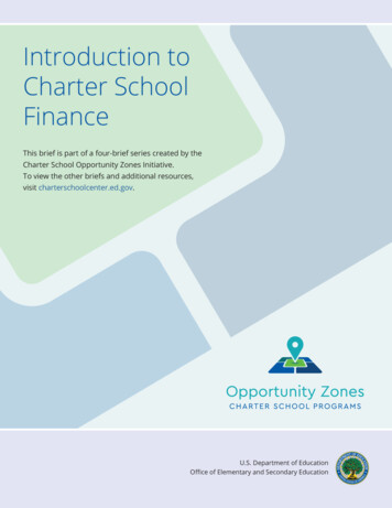 Introduction To Charter School Finance - Ed