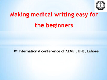 Making Medical Writing Easy For The Beginners
