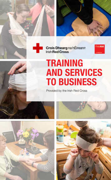 TRAINING AND SERVICES TO BUSINESS - Irish Red Cross