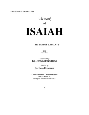 The BookThe Book ISAIAH - Orthodoxebooks 