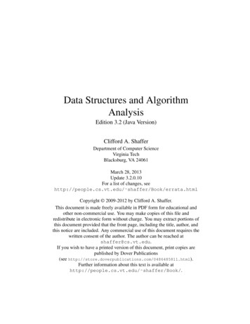 Data Structures And Algorithm Analysis