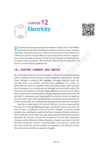 CHAPTER12 Electricity - NCERT