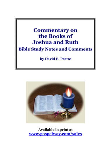 Joshua And Ruth - Free Bible Study Notes, Commentary, And .