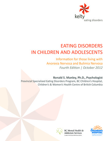 Eating Disorders In Children And Adolescents