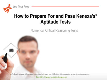 How To Prepare For And Pass Kenexa’s* Aptitude Tests