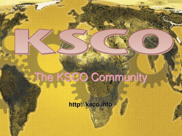The KSCO Community - University Of Edinburgh