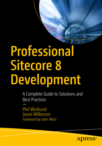 Professional Sitecore 8 Development - .e 