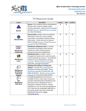 ITS Resources Guide - Lander University
